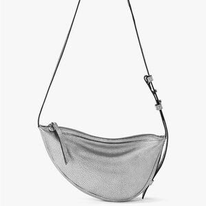 Tess The Sak Silver Metallic Crossbody Bag
